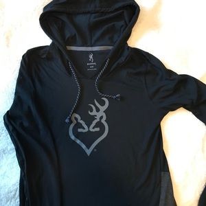 💎SOLD💎Browning long sleeve tee with hood